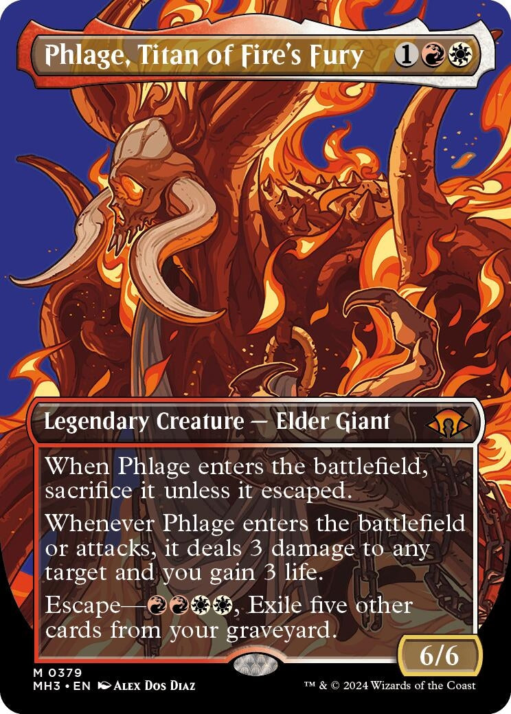 Phlage Titan of Fire’s Fury (Borderless) (379) [MH3] - MTG Single