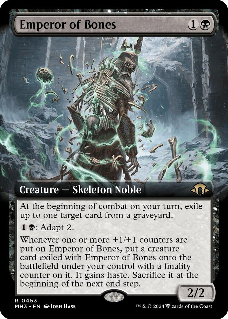 Emperor of Bones (Extended Art) (453) [MH3] - MTG Single