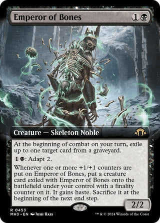 Emperor of Bones (Extended Art) (453) [MH3] - MTG Single