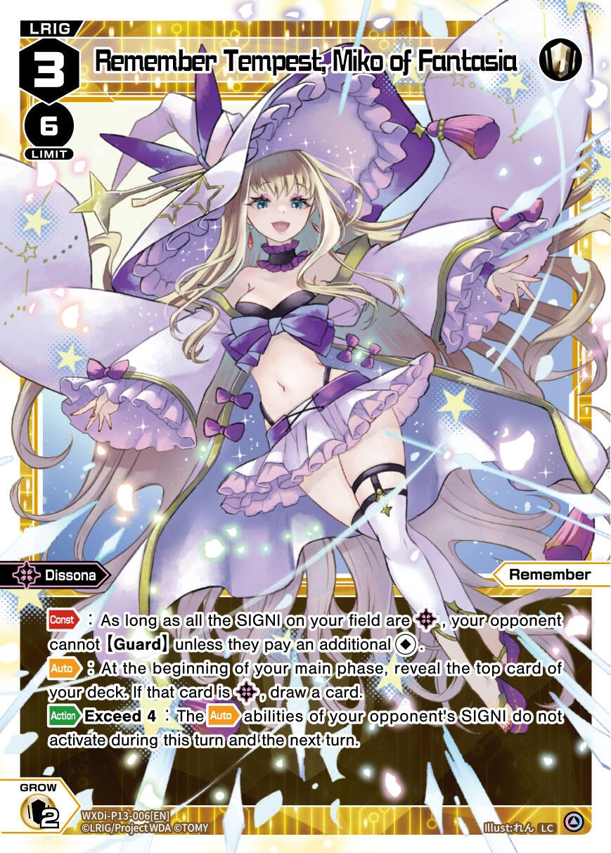 Remember Tempest Miko of Fantasia (13006) [WXDi-P13] - WIXOSS Single
