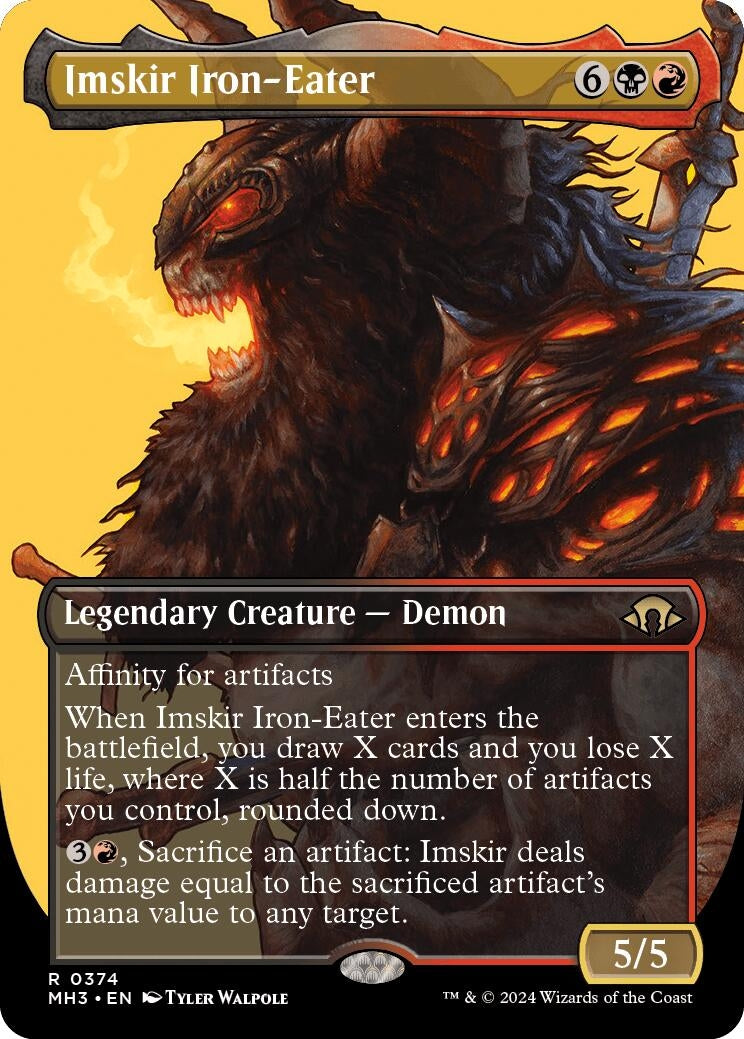Imskir Iron-Eater (Borderless) (374) [MH3] - MTG Single
