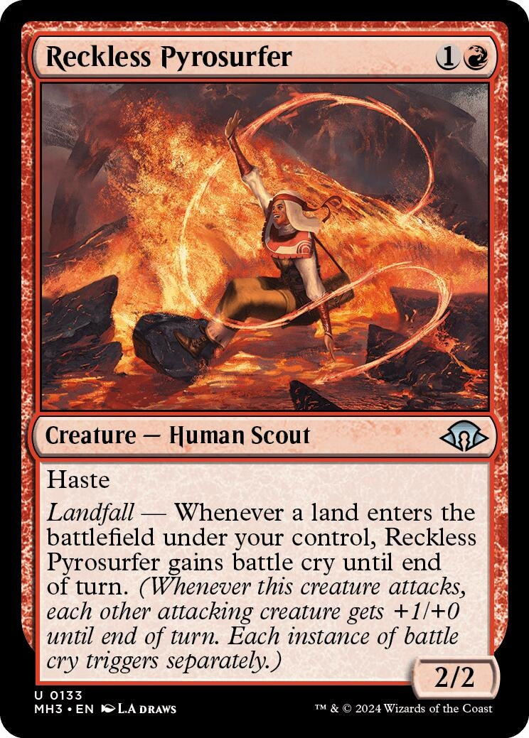 Reckless Pyrosurfer (133) [MH3] - MTG Single