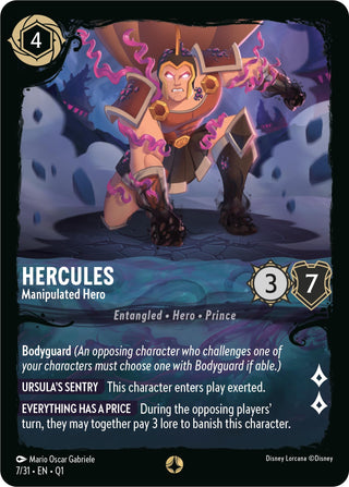 Hercules - Manipulated Hero (7) (Q1) - Disney Lorcana Single
