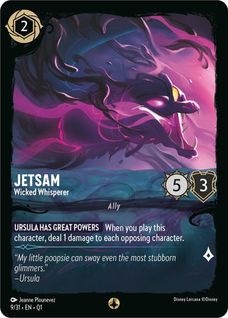Jetsam - Wicked Whisperer (9) (Q1) - Disney Lorcana Single