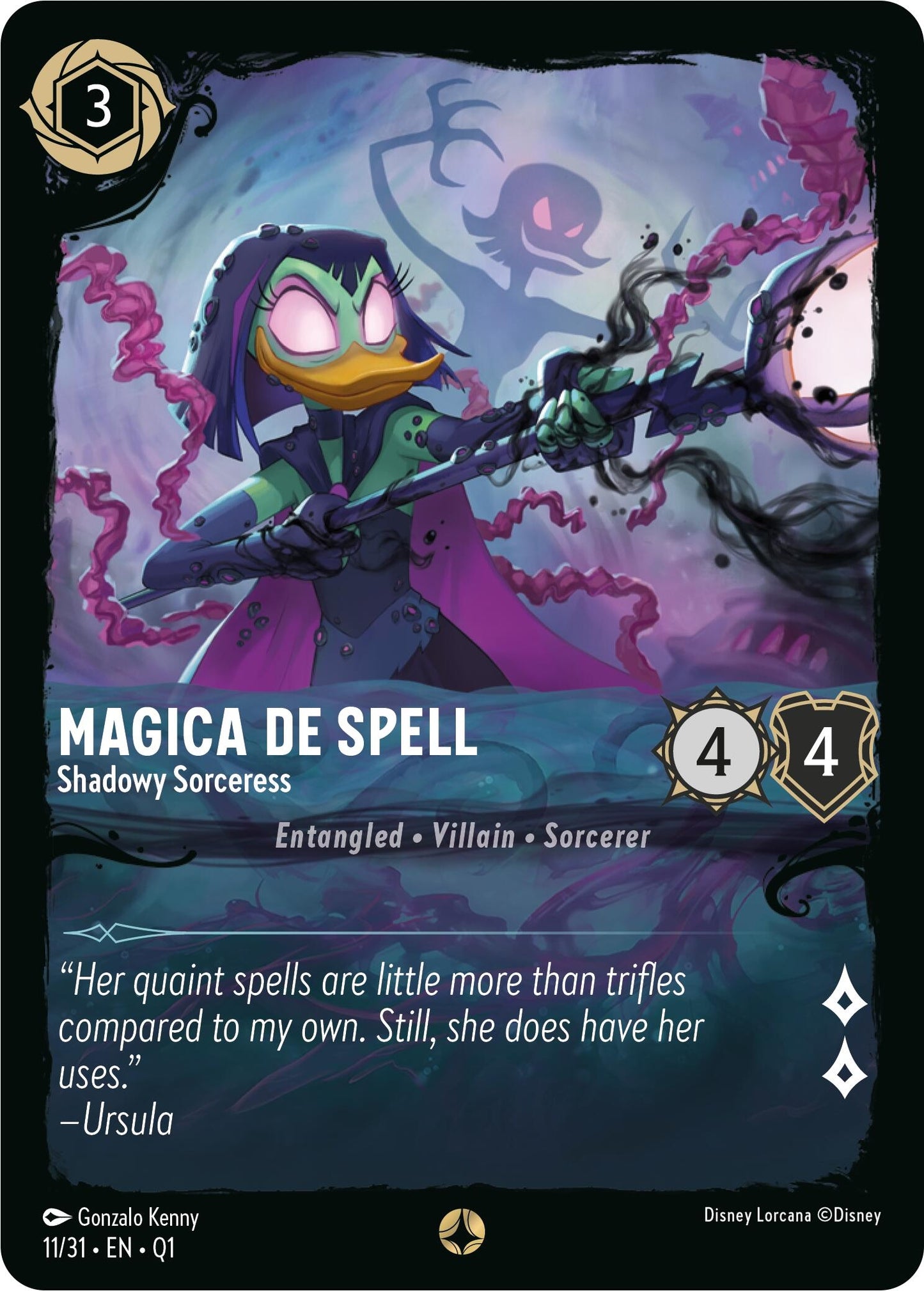 Magica De Spell - Shadowy Sorceress (11) (Q1) - Disney Lorcana Single