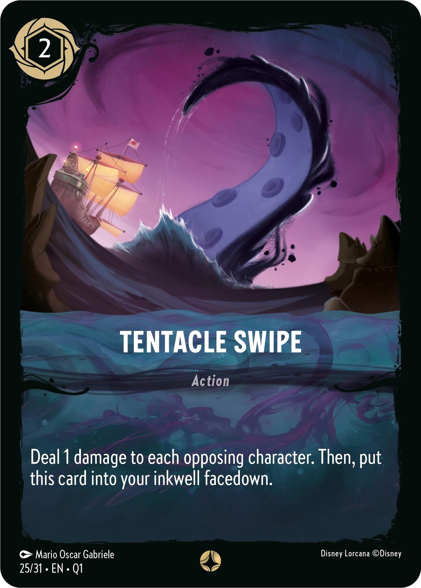 Tentacle Swipe (25) (Q1) - Disney Lorcana Single