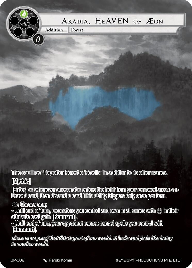 Aradia HeAVEN of Æon (Uber Rare) (8) [TTT] - Force of Will Single