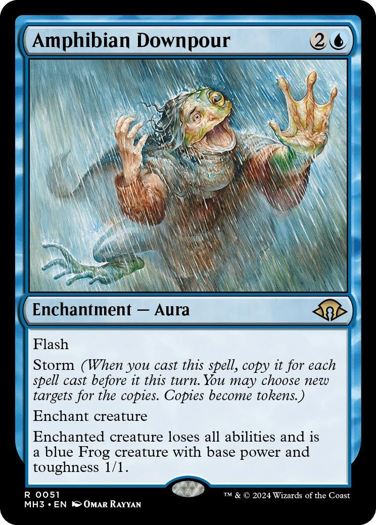 Amphibian Downpour (51) [MH3] - MTG Single