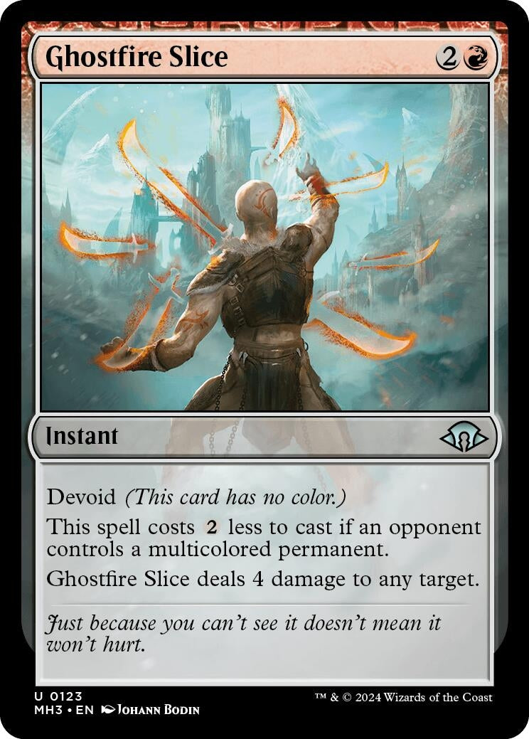 Ghostfire Slice (123) [MH3] - MTG Single