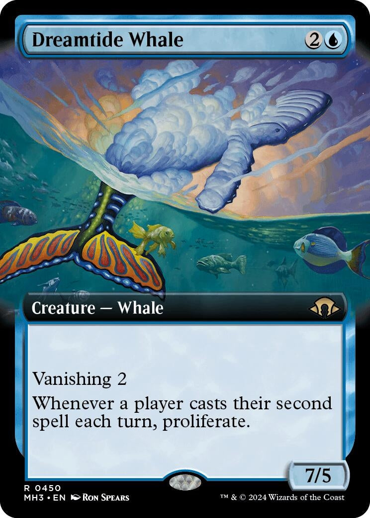 Dreamtide Whale (Extended Art) (450) [MH3] - MTG Single