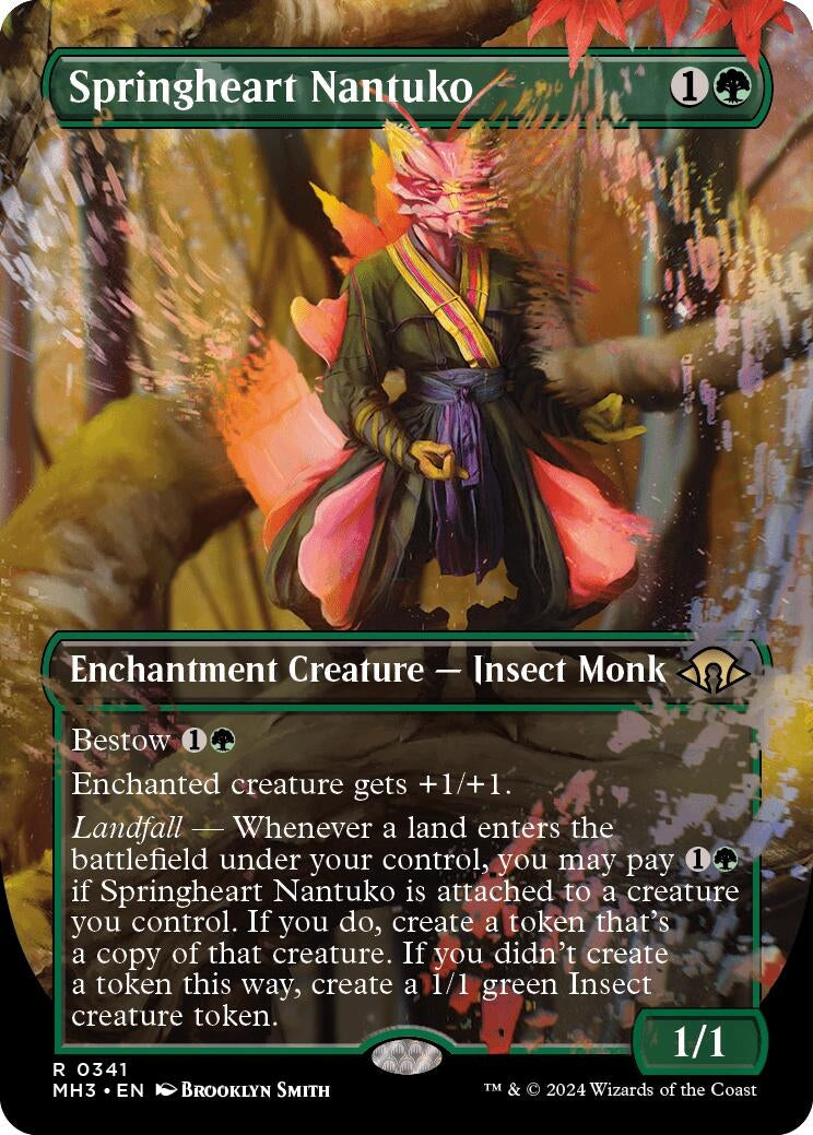 Springheart Nantuko (Borderless) (341) [MH3] - MTG Single