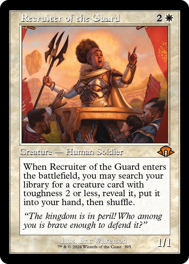 Recruiter of the Guard (Retro Frame) (395) [MH3] - MTG Single