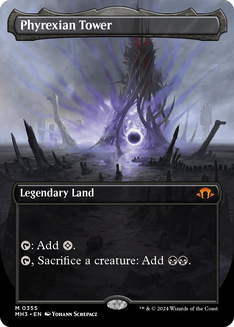 Phyrexian Tower (Borderless) (355) [MH3] - MTG Single
