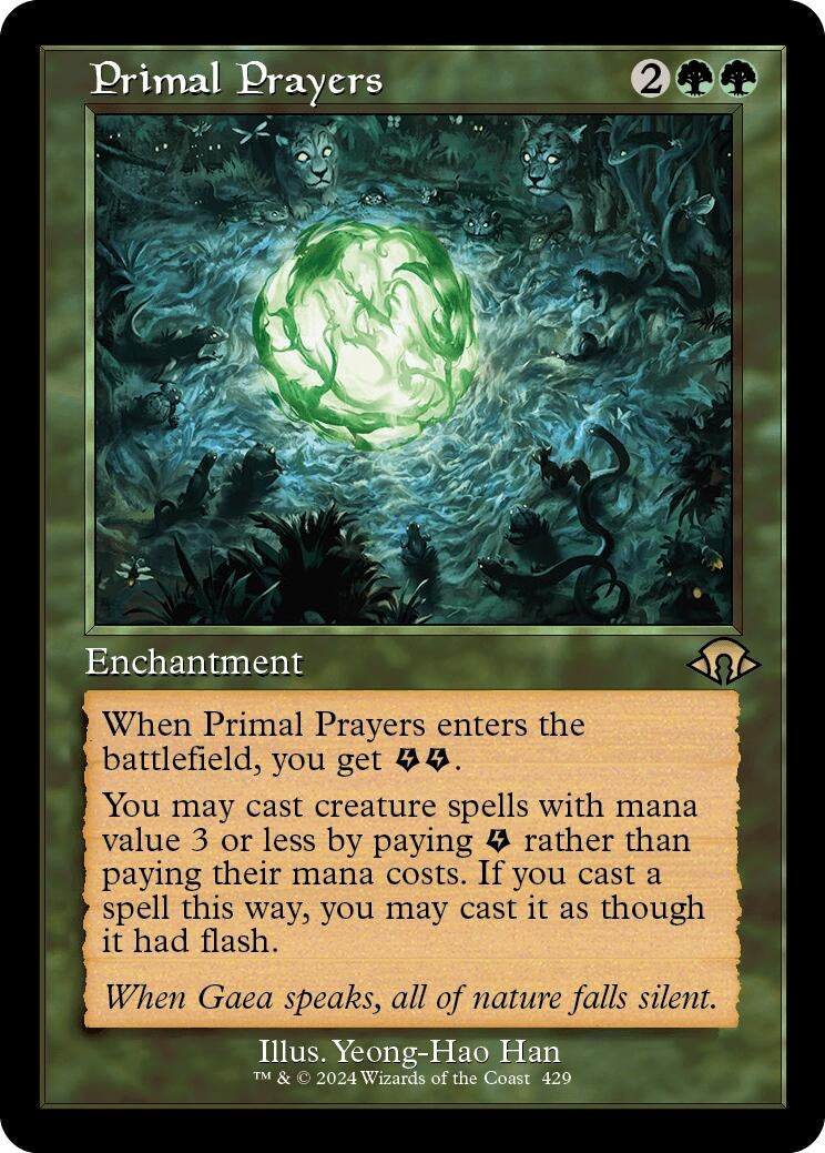 Primal Prayers (Retro Frame) (429) [MH3] - MTG Single