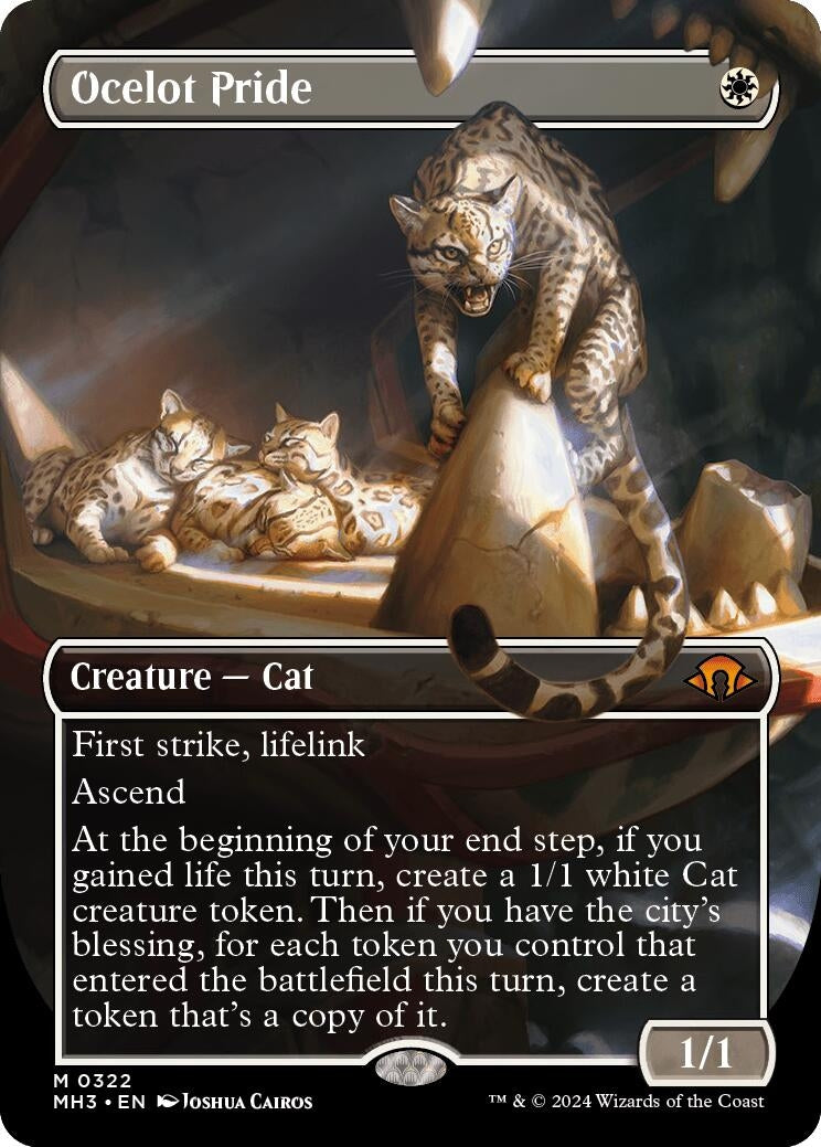 Ocelot Pride (Borderless) (322) [MH3] - MTG Single