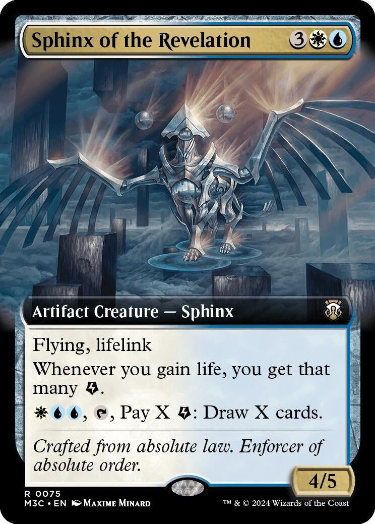 Sphinx of the Revelation (Extended Art) (75) [M3C] - MTG Single