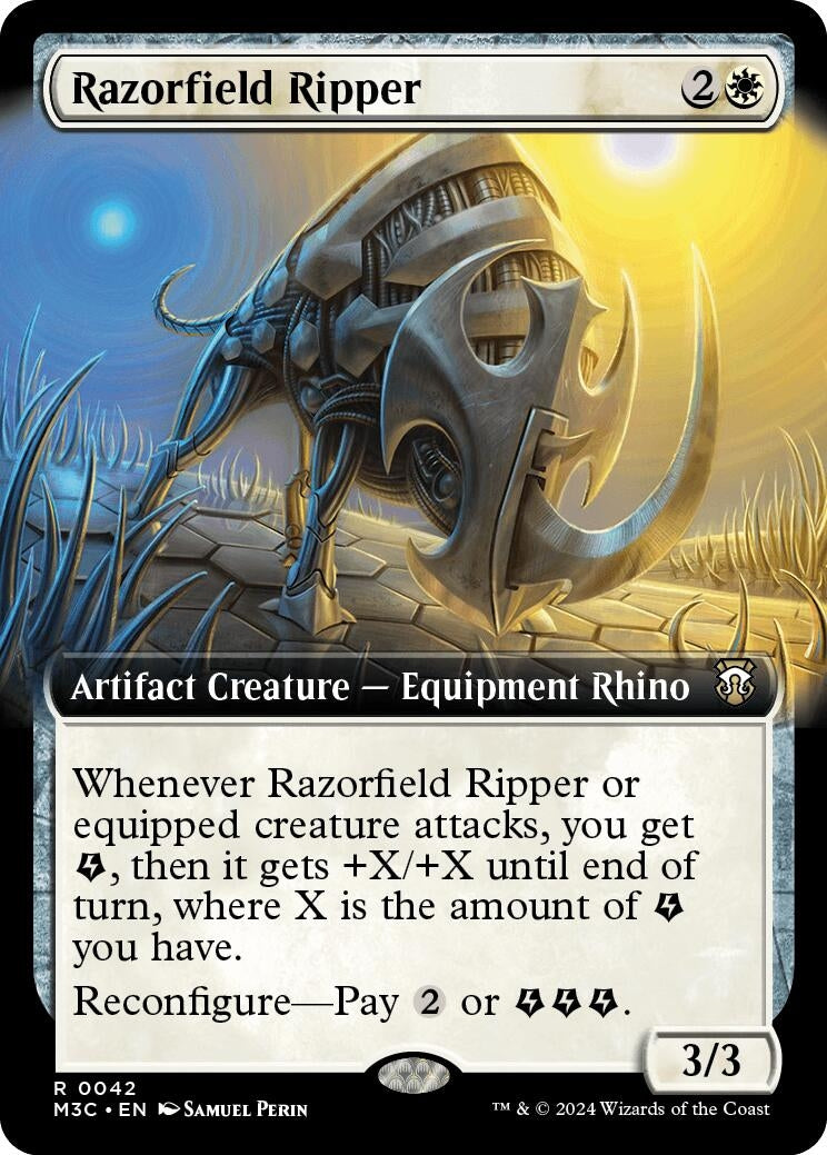 Razorfield Ripper (Extended Art) (42) [M3C] - MTG Single