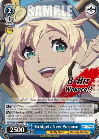 Bridget: New Purpose (602) [GGST] - Weiss Schwarz Single