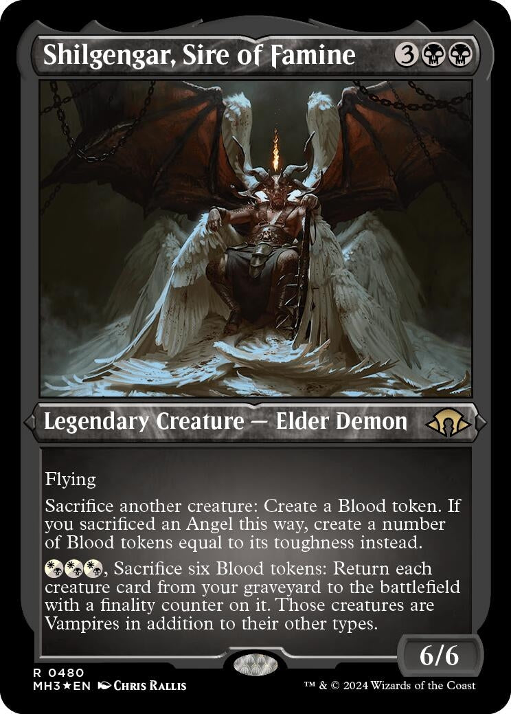 Shilgengar Sire of Famine (Foil Etched) (480) [MH3] - MTG Single