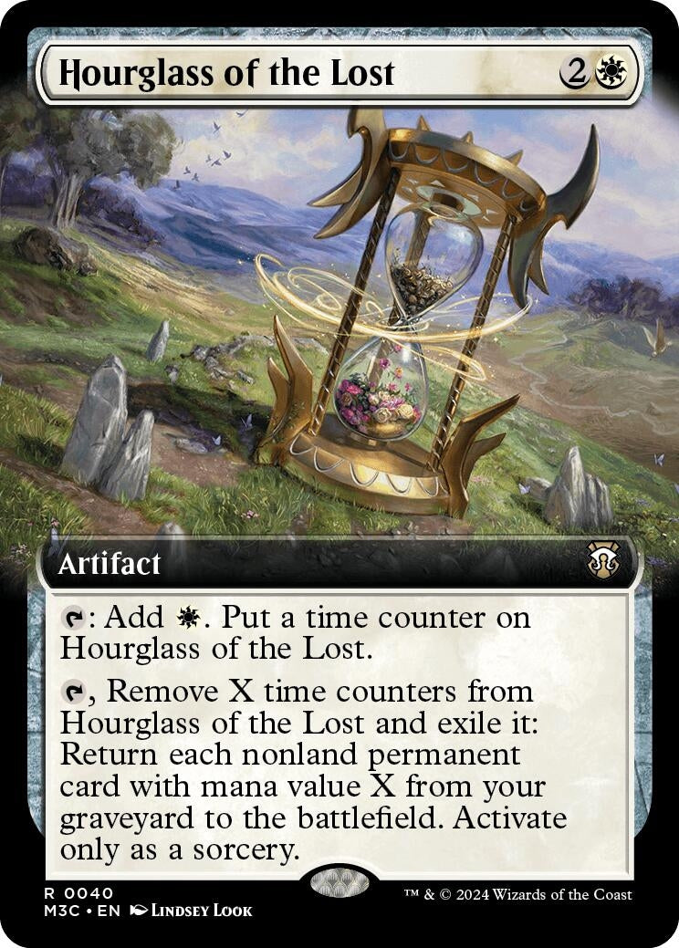 Hourglass of the Lost (Extended Art) (Ripple Foil) (40) [M3C] - MTG Single