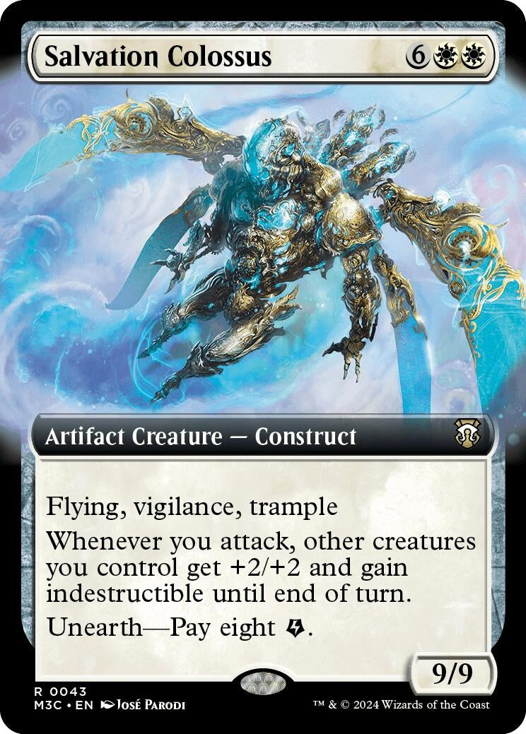 Salvation Colossus (Extended Art) (Ripple Foil) (43) [M3C] - MTG Single