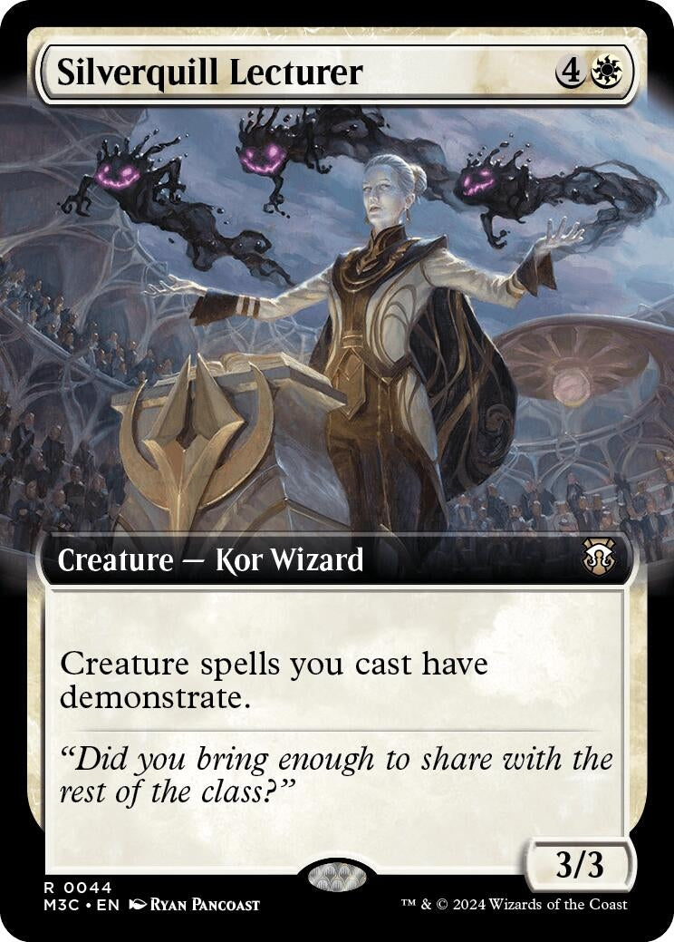 Silverquill Lecturer (Extended Art) (Ripple Foil) (44) [M3C] - MTG Single