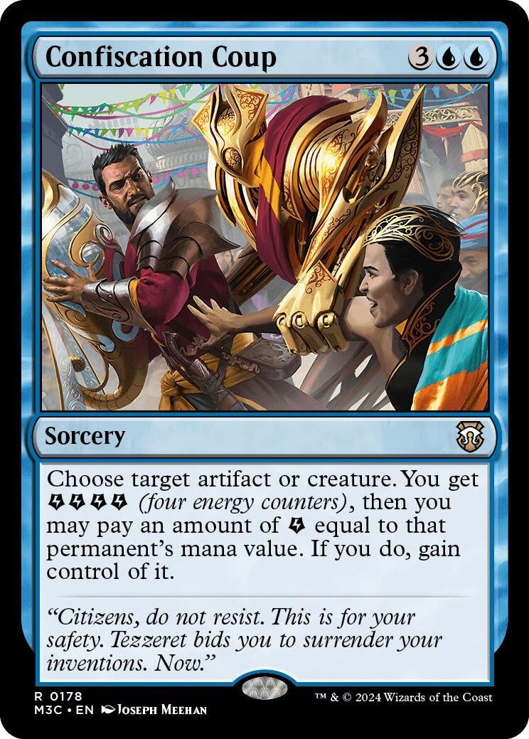 Confiscation Coup (Ripple Foil) (178) [M3C] - MTG Single