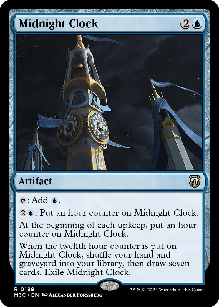 Midnight Clock (Ripple Foil) (189) [M3C] - MTG Single