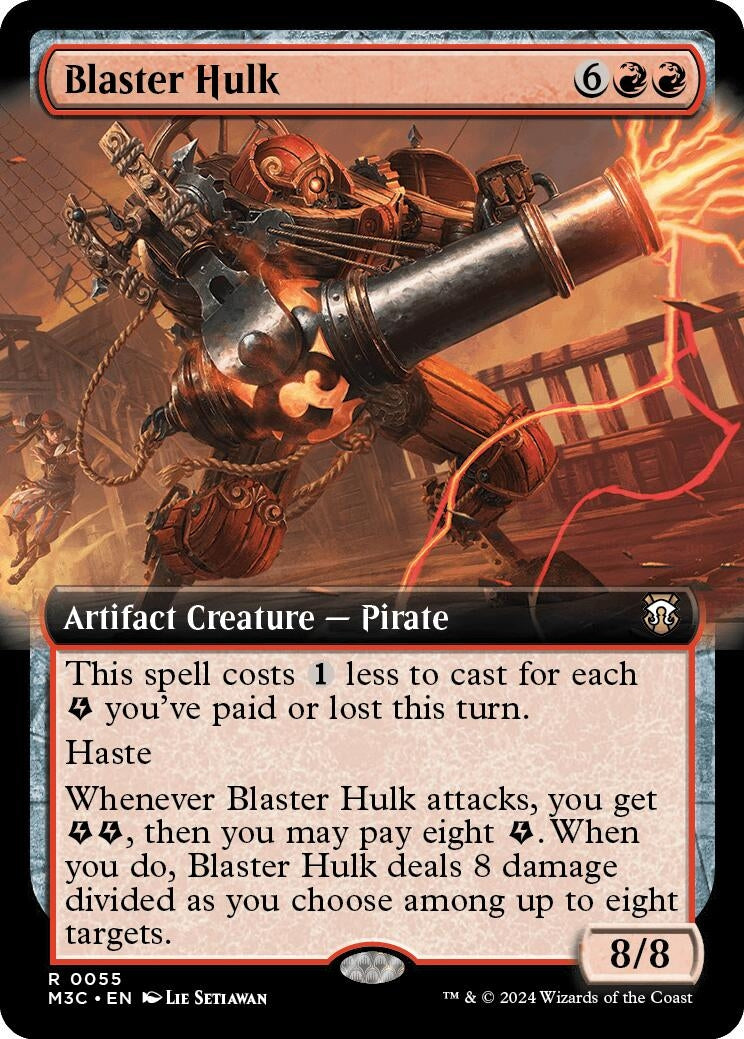 Blaster Hulk (Extended Art) (Ripple Foil) (55) [M3C] - MTG Single