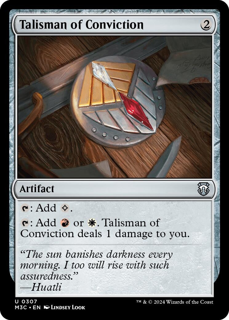 Talisman of Conviction (Ripple Foil) (307) [M3C] - MTG Single