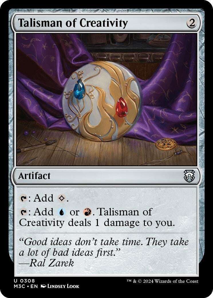 Talisman of Creativity (Ripple Foil) (308) [M3C] - MTG Single