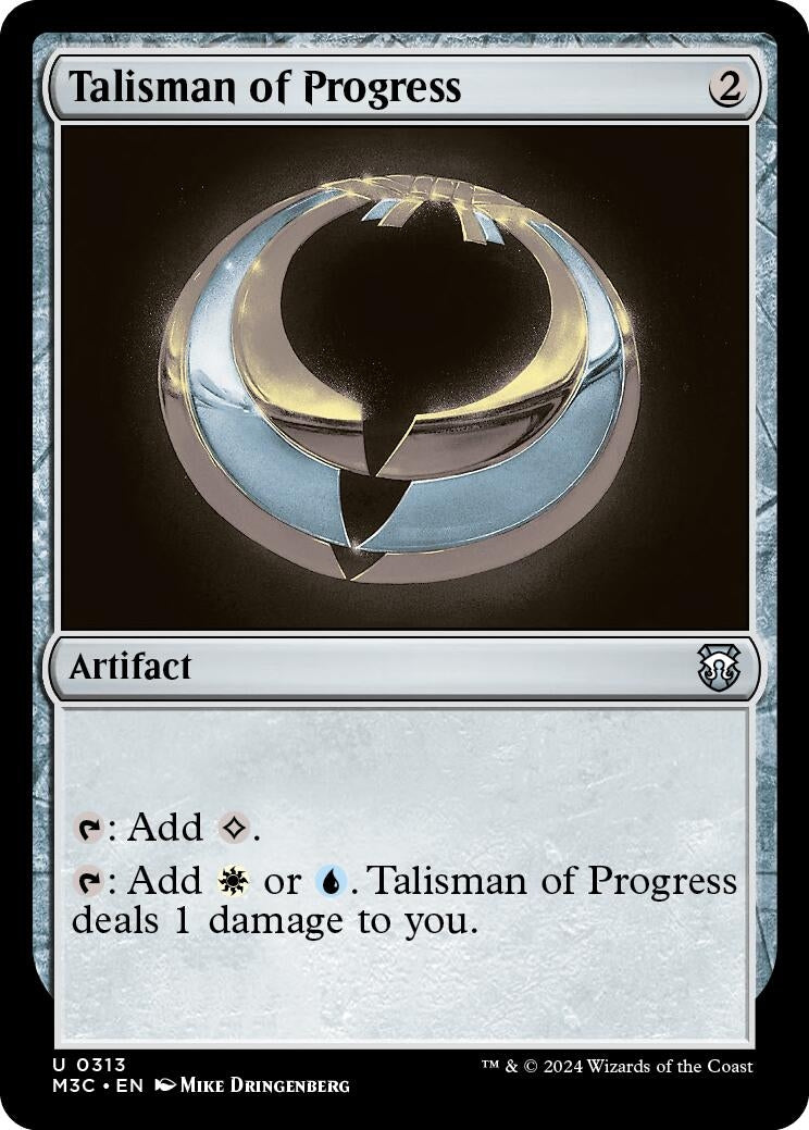 Talisman of Progress (Ripple Foil) (313) [M3C] - MTG Single