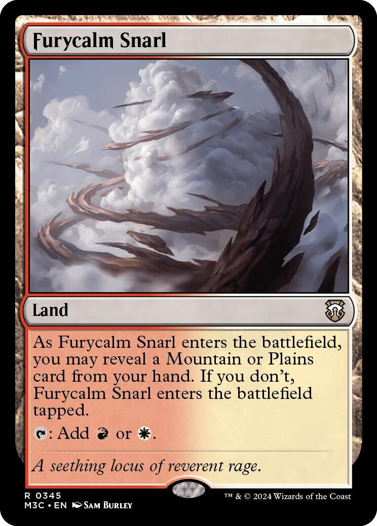 Furycalm Snarl (Ripple Foil) (345) [M3C] - MTG Single