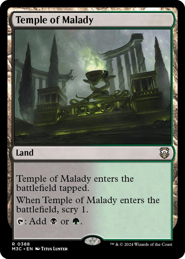 Temple of Malady (388) [M3C] - MTG Single