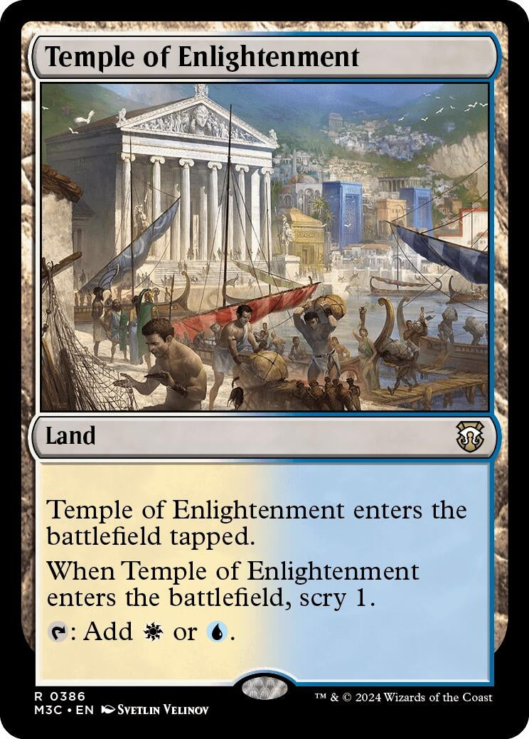 Temple of Enlightenment (Ripple Foil) (386) [M3C] - MTG Single