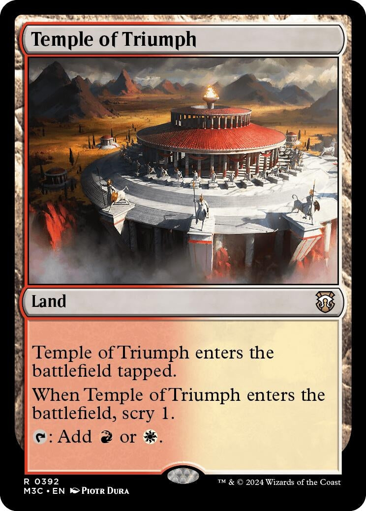 Temple of Triumph (Ripple Foil) (392) [M3C] - MTG Single