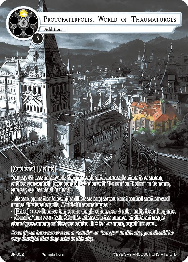 Protopaterpolis World of Thaumaturges (Uber Rare) (2) [TTT] - Force of Will Single