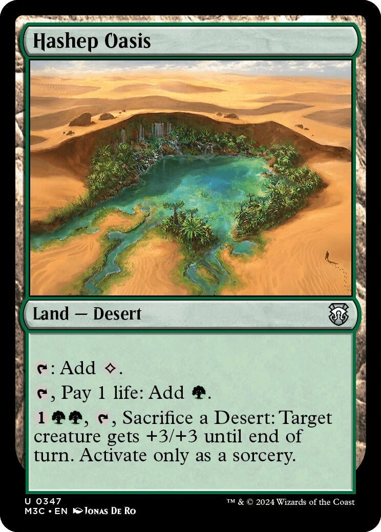 Hashep Oasis (347) [M3C] - MTG Single