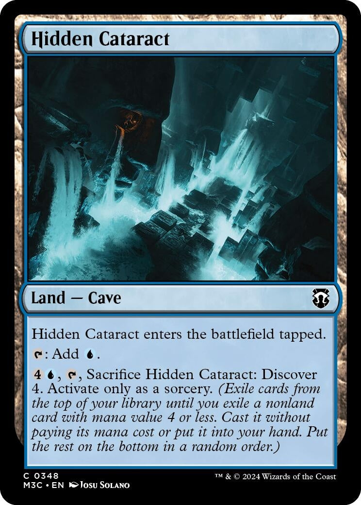 Hidden Cataract (348) [M3C] - MTG Single