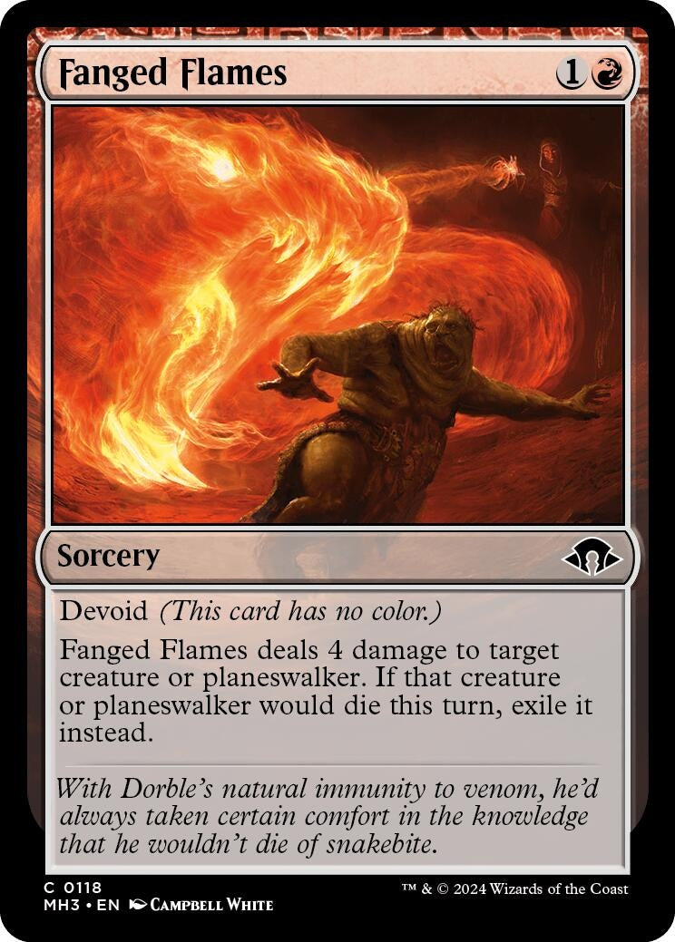 Fanged Flames (118) [MH3] - MTG Single