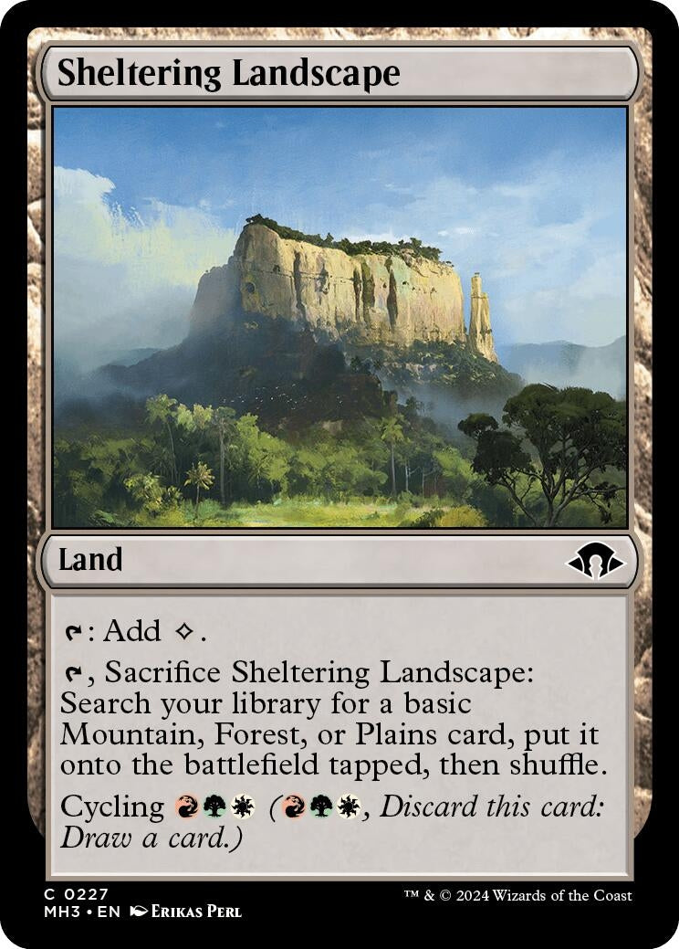 Sheltering Landscape (227) [MH3] - MTG Single