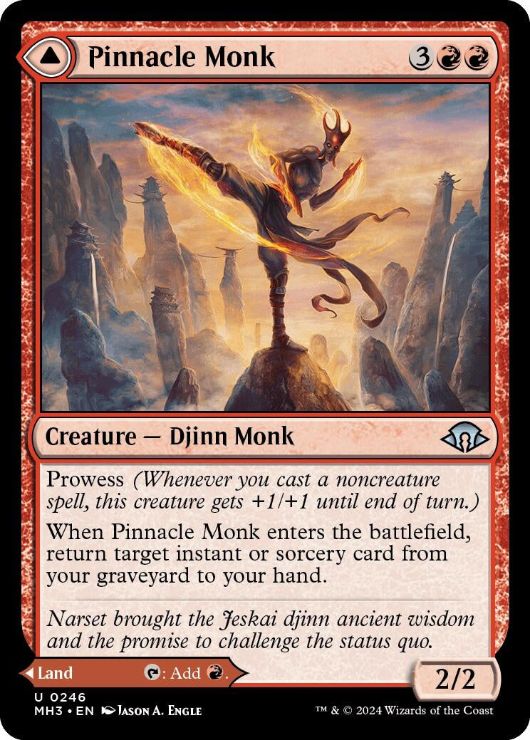 Pinnacle Monk (246) [MH3] - MTG Single