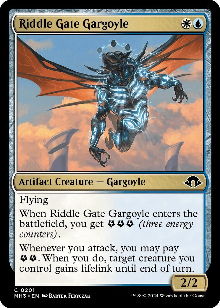 Riddle Gate Gargoyle (201) [MH3] - MTG Single
