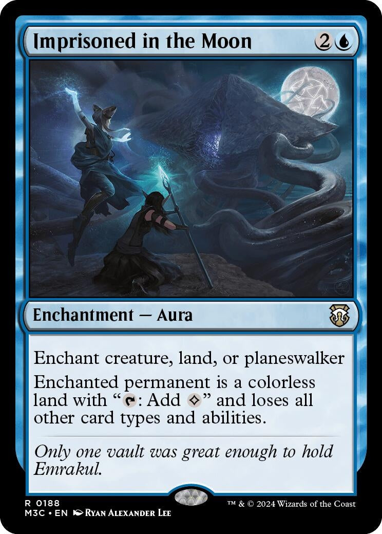 Imprisoned in the Moon (Ripple Foil) (188) [M3C] - MTG Single