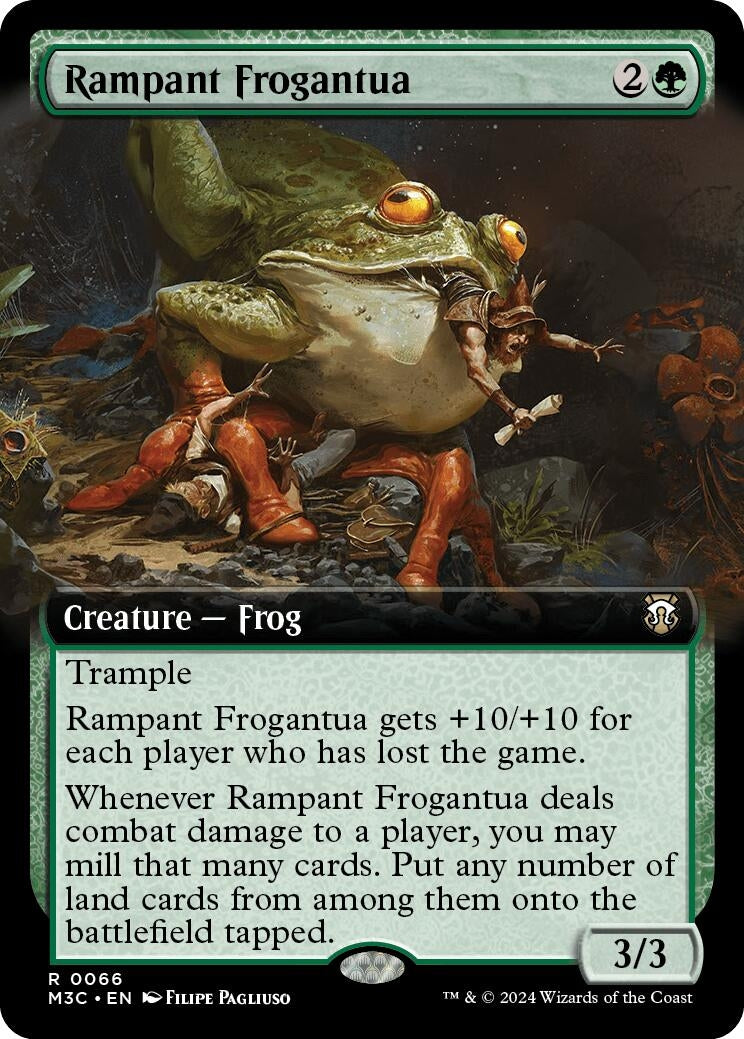 Rampant Frogantua (Extended Art) (66) [M3C] - MTG Single