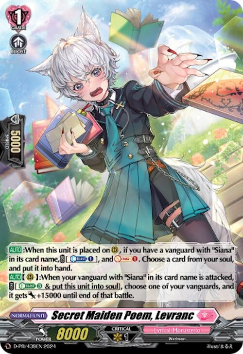 Secret Maiden Poem Levranc (Foil) (439) [D-PR] - Cardfight Vanguard Single
