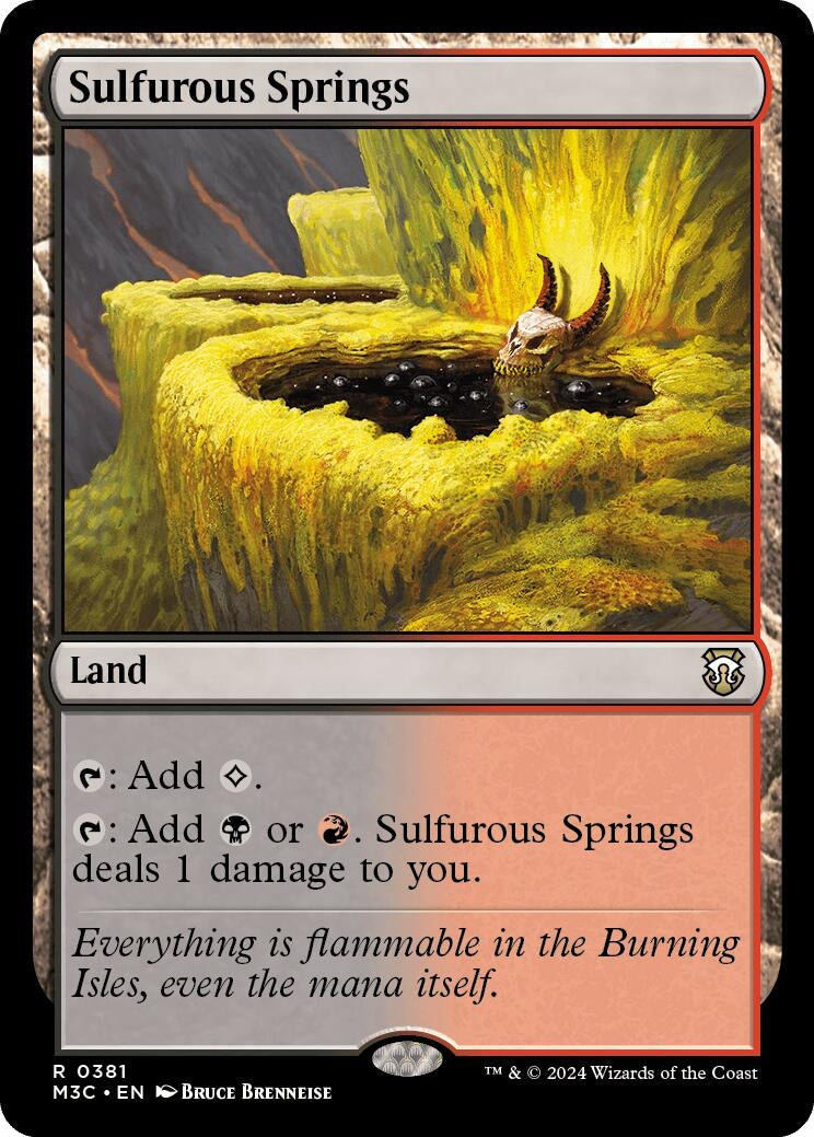 Sulfurous Springs (Ripple Foil) (381) [M3C] - MTG Single