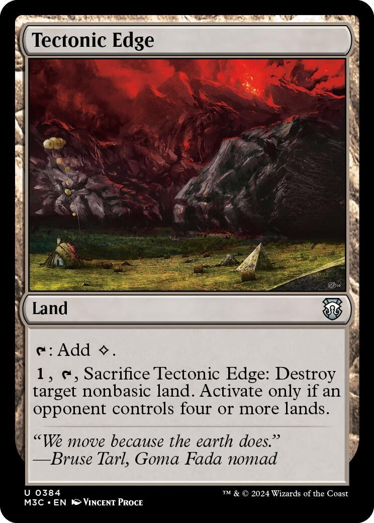 Tectonic Edge (Ripple Foil) (384) [M3C] - MTG Single