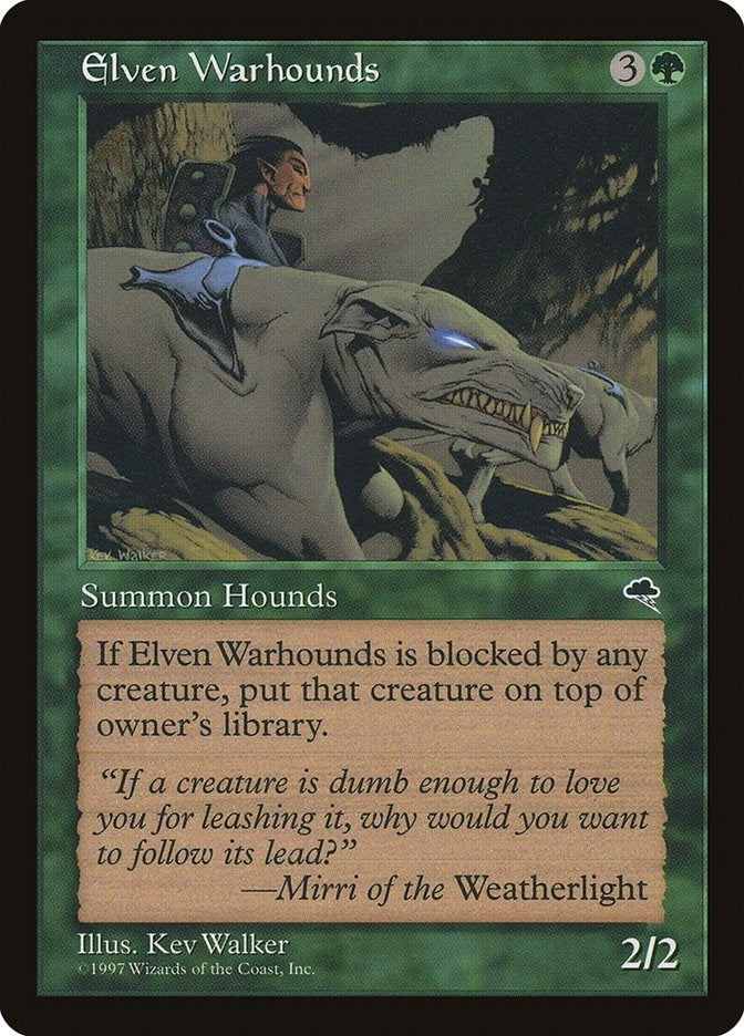 Elven Warhounds (225) [TMP] - MTG Single