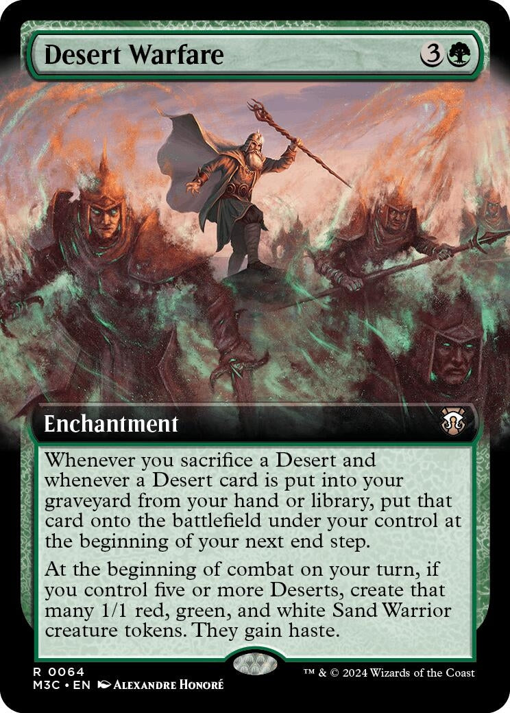 Desert Warfare (Extended Art) (Ripple Foil) (64) [M3C] - MTG Single